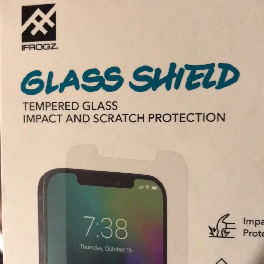 Glass Shield for iPhone 12/12 Pro/12ProTempered Glass Screen Protector - NWT